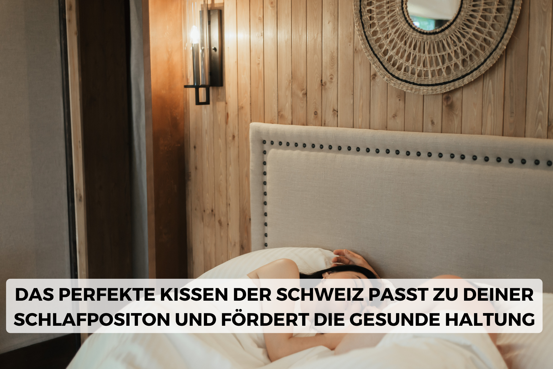 Ein Paar schläft in einem Bett